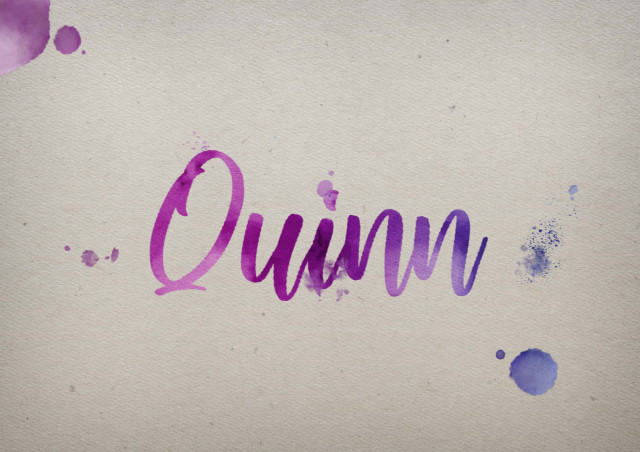 Free photo of Quinn Watercolor Name DP