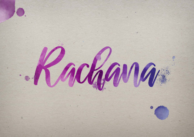 Free photo of Rachana Watercolor Name DP