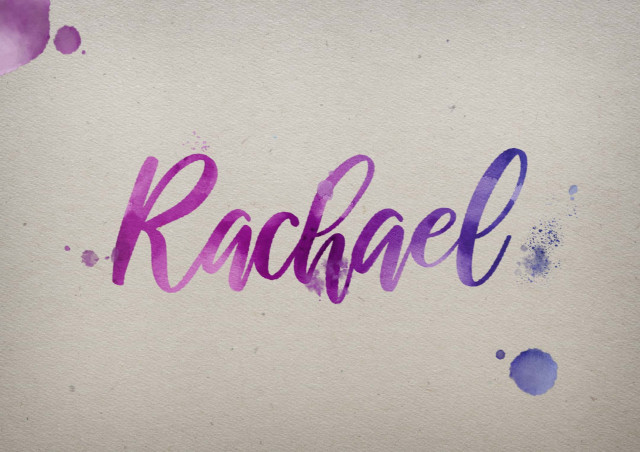 Free photo of Rachael Watercolor Name DP