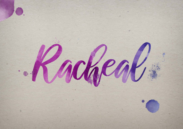 Free photo of Racheal Watercolor Name DP