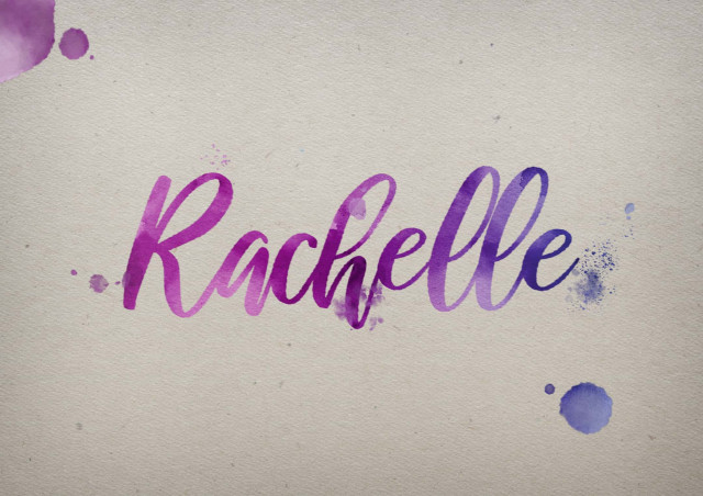 Free photo of Rachelle Watercolor Name DP