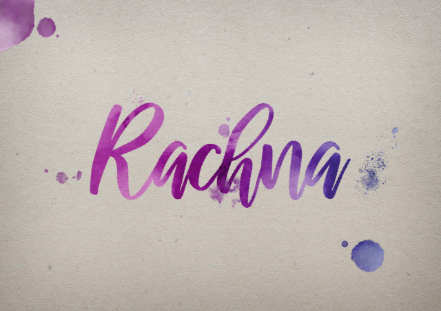 Free photo of Rachna Watercolor Name DP