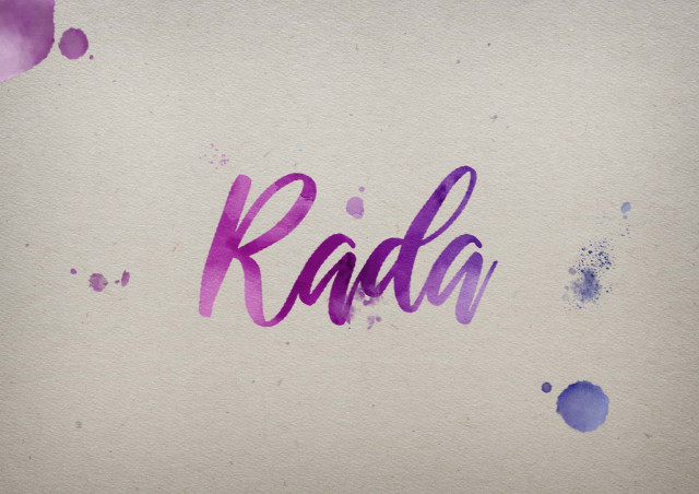 Free photo of Rada Watercolor Name DP