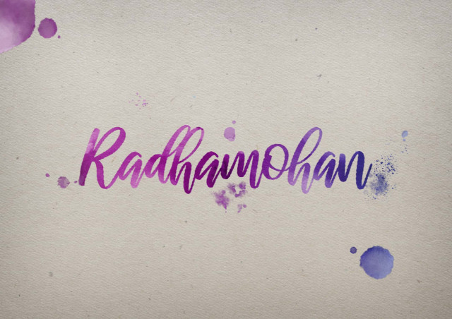 Free photo of Radhamohan Watercolor Name DP