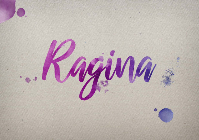 Free photo of Ragina Watercolor Name DP