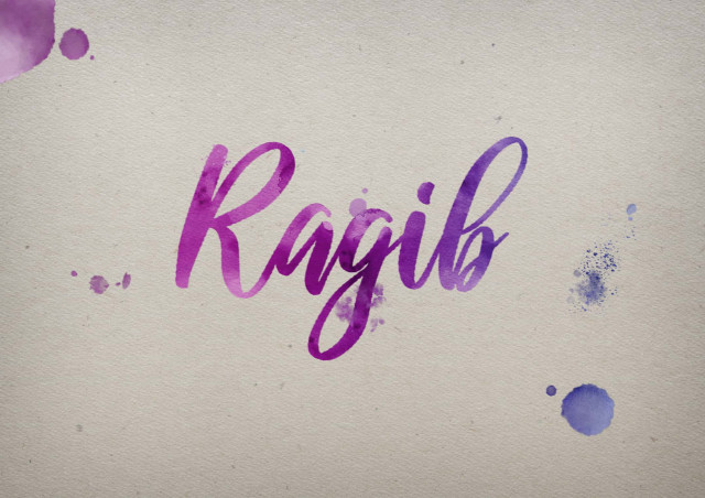 Free photo of Ragib Watercolor Name DP