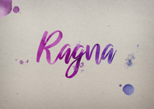 Free photo of Ragna Watercolor Name DP