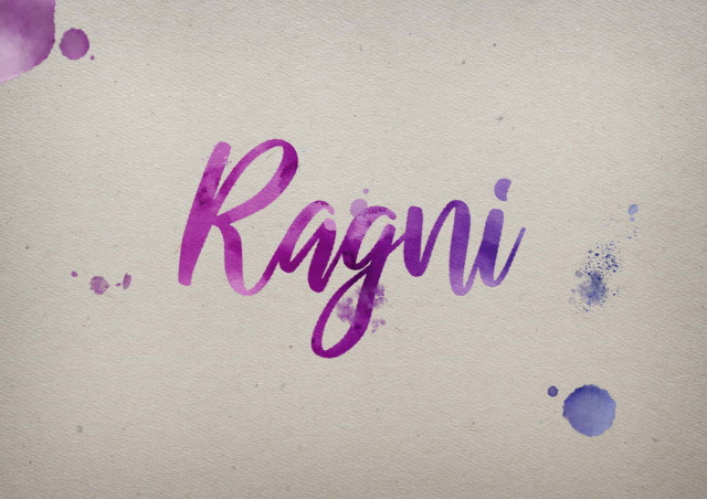 Free photo of Ragni Watercolor Name DP