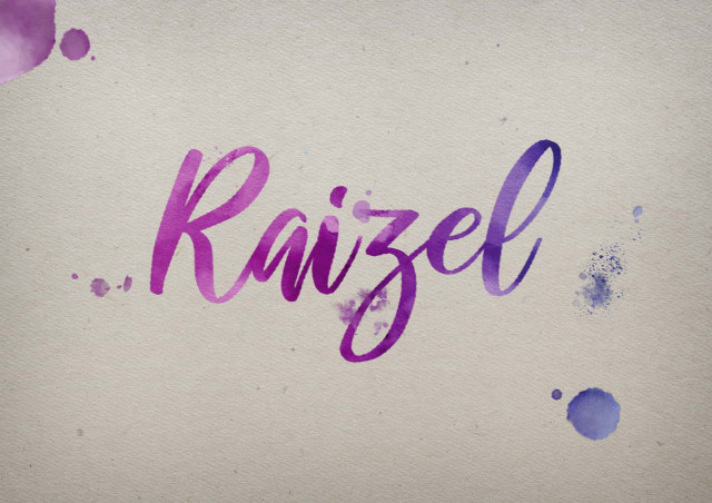 Free photo of Raizel Watercolor Name DP