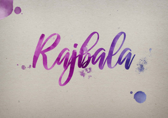 Free photo of Rajbala Watercolor Name DP