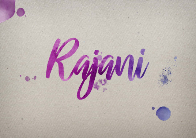 Free photo of Rajani Watercolor Name DP