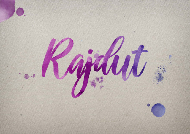 Free photo of Rajdut Watercolor Name DP