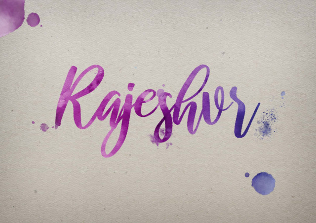 Free photo of Rajeshvr Watercolor Name DP