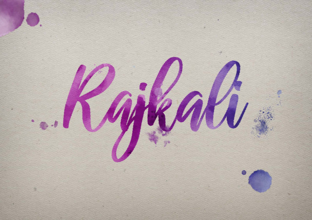 Free photo of Rajkali Watercolor Name DP