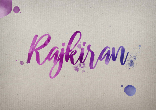Free photo of Rajkiran Watercolor Name DP