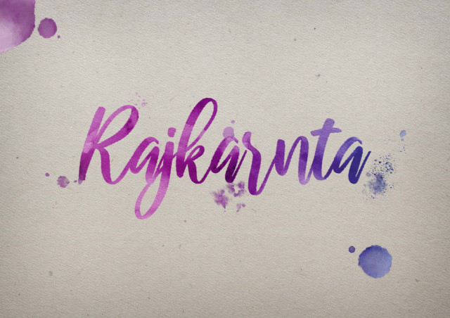 Free photo of Rajkarnta Watercolor Name DP