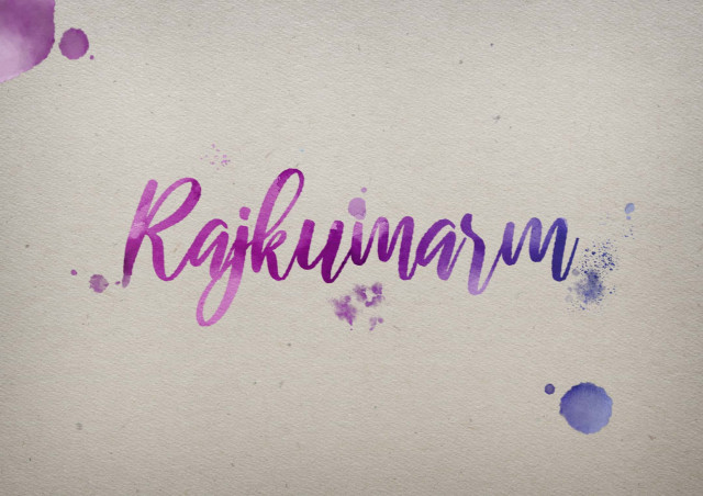Free photo of Rajkumarm Watercolor Name DP