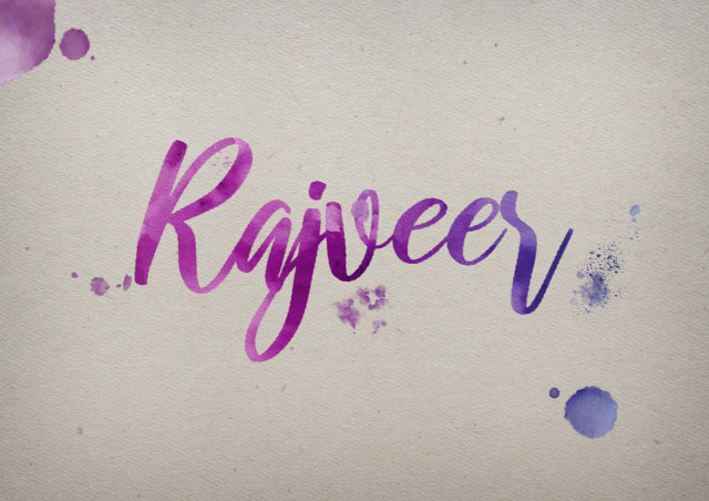 Free photo of Rajveer Watercolor Name DP