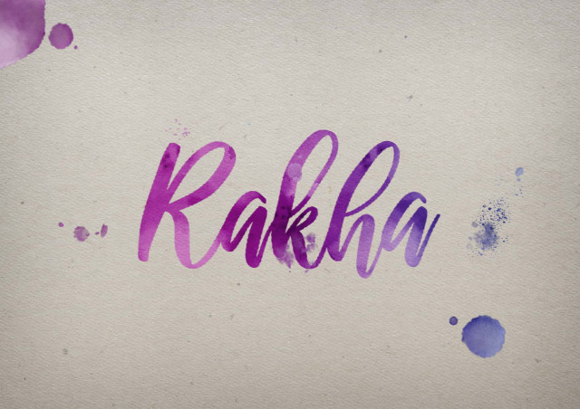 Free photo of Rakha Watercolor Name DP