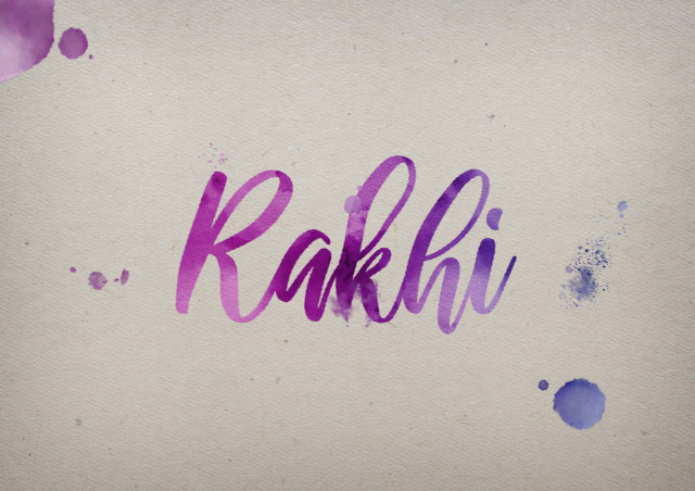 Free photo of Rakhi Watercolor Name DP