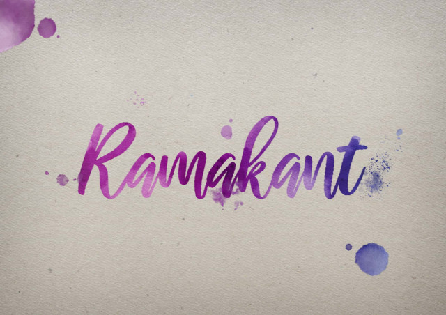 Free photo of Ramakant Watercolor Name DP