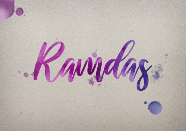 Free photo of Ramdas Watercolor Name DP