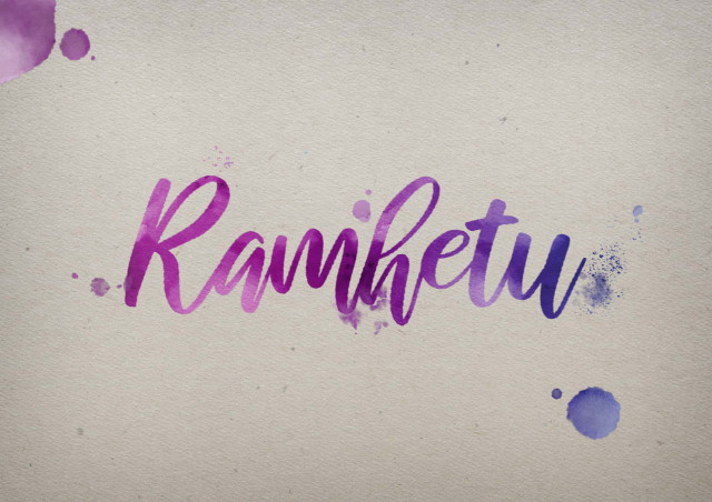 Free photo of Ramhetu Watercolor Name DP