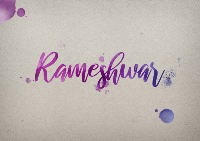 Free photo of Rameshwar Watercolor Name DP