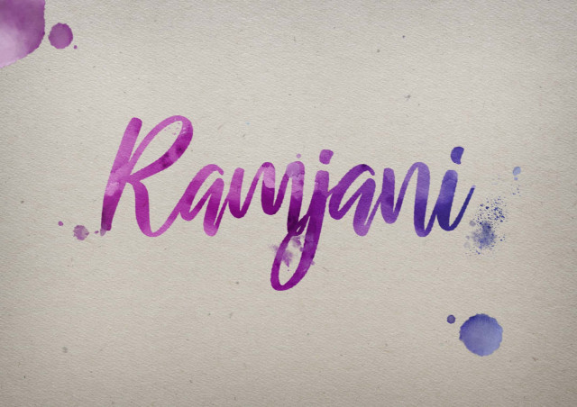 Free photo of Ramjani Watercolor Name DP