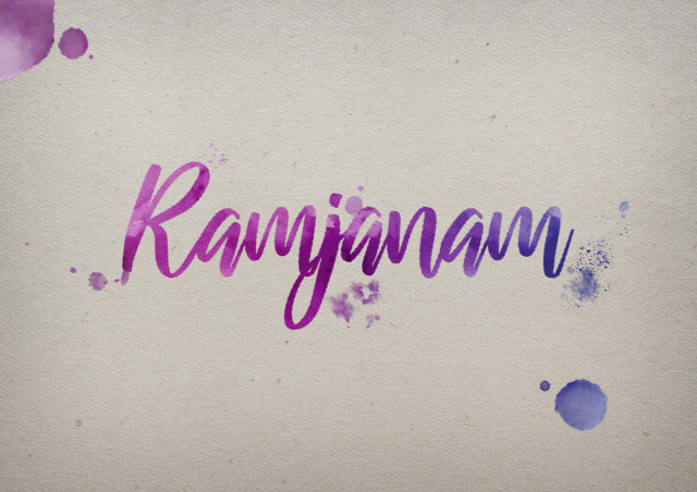 Free photo of Ramjanam Watercolor Name DP