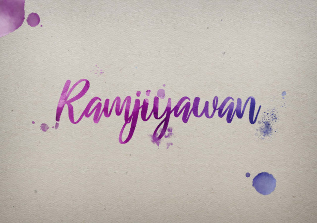 Free photo of Ramjiyawan Watercolor Name DP