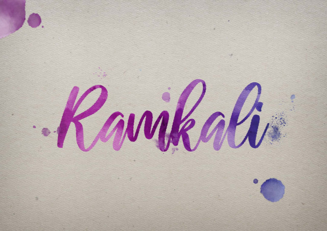 Free photo of Ramkali Watercolor Name DP