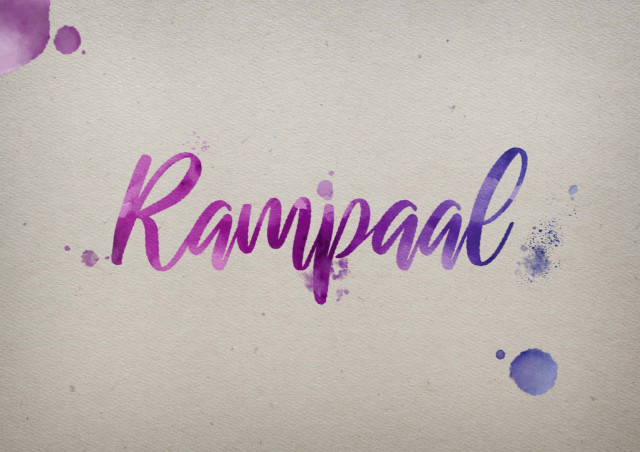 Free photo of Rampaal Watercolor Name DP