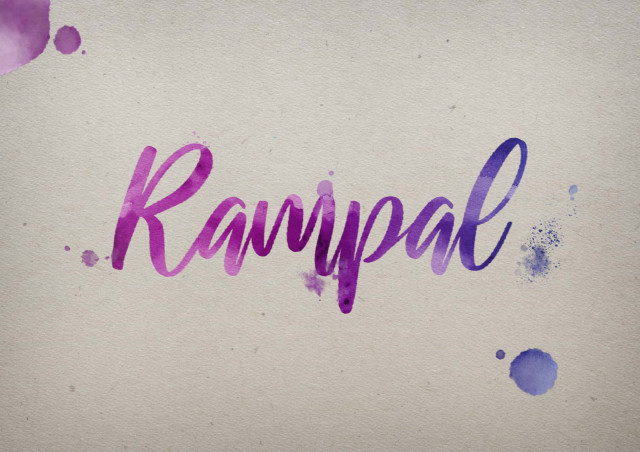 Free photo of Rampal Watercolor Name DP