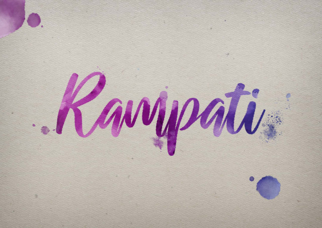 Free photo of Rampati Watercolor Name DP