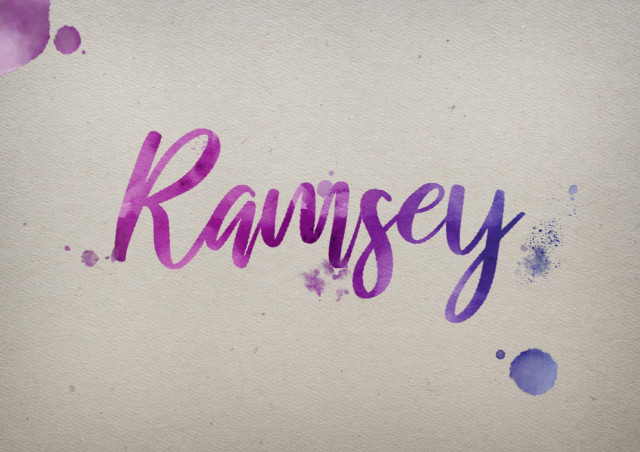 Free photo of Ramsey Watercolor Name DP