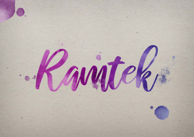 Free photo of Ramtek Watercolor Name DP