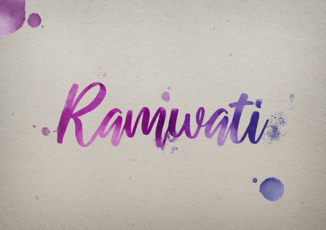 Free photo of Ramwati Watercolor Name DP