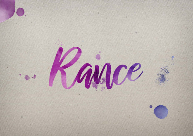 Free photo of Rance Watercolor Name DP