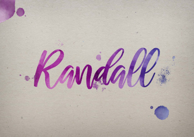 Free photo of Randall Watercolor Name DP