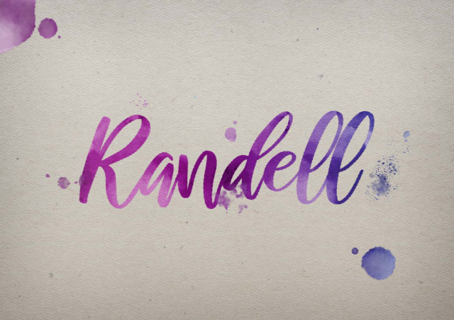Free photo of Randell Watercolor Name DP