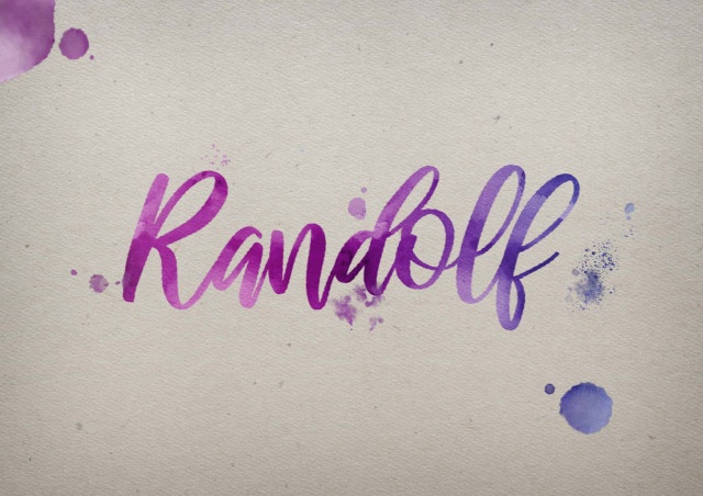 Free photo of Randolf Watercolor Name DP