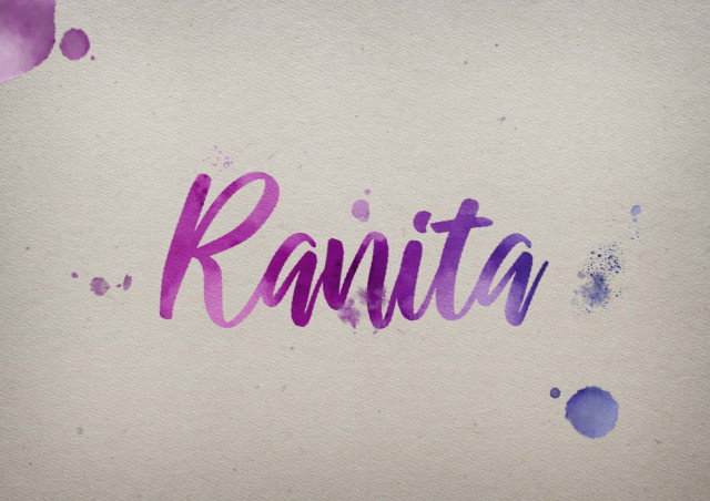 Free photo of Ranita Watercolor Name DP