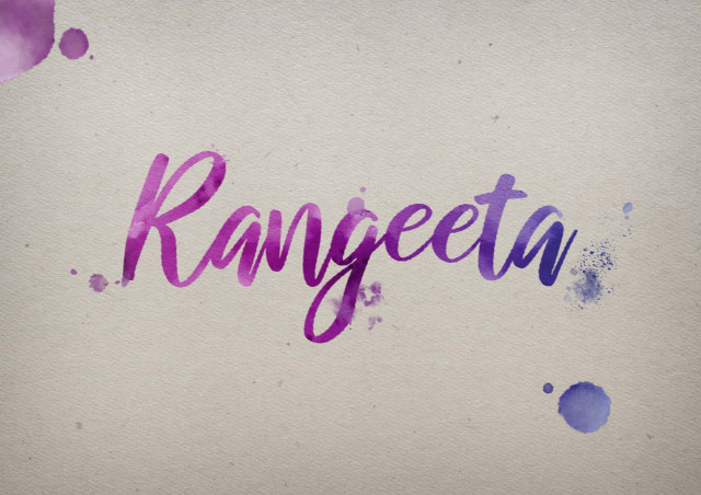 Free photo of Rangeeta Watercolor Name DP