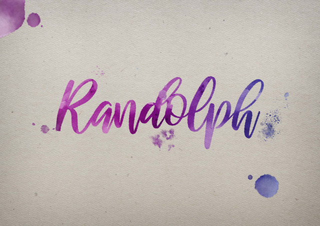 Free photo of Randolph Watercolor Name DP