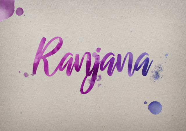 Free photo of Ranjana Watercolor Name DP