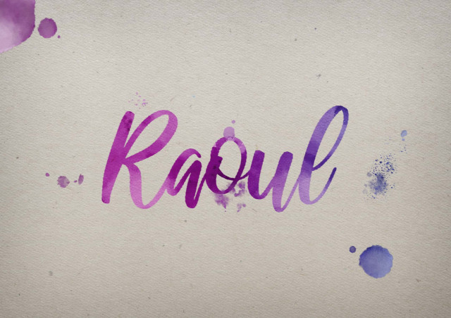 Free photo of Raoul Watercolor Name DP
