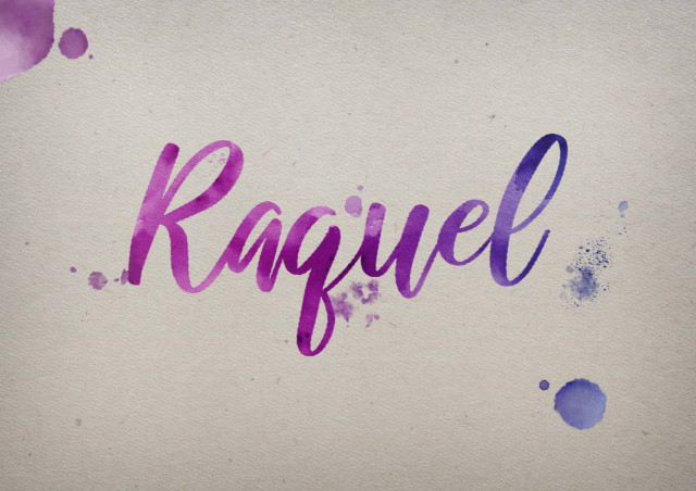 Free photo of Raquel Watercolor Name DP