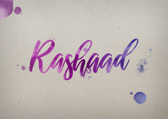 Free photo of Rashaad Watercolor Name DP