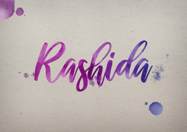 Free photo of Rashida Watercolor Name DP